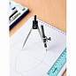 Циркуль с карандашом, 125 мм, серый, блистер с европодвесом, РОССИЯ, GLOBUS, ЦНК-40БС (арт. 273197)