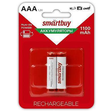 Аккумулятор Smartbuy AAA (HR03) 1100mAh 2BL (арт. 281654)