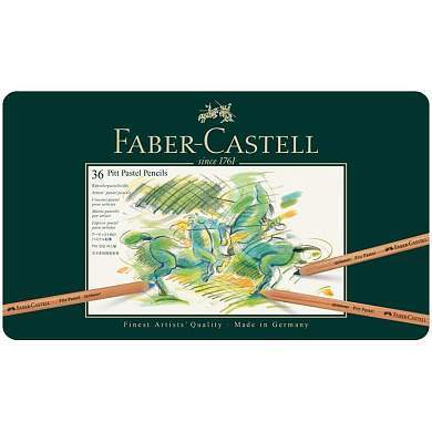 Пастельные карандаши Faber-Castell "Pitt Pastel", 36цв., метал. коробка (арт. 285963)