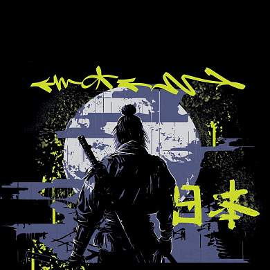 Мешок для обуви 1 отделение ArtSpace "The Lonely Samurai", 340*420мм, отражающая лента (арт. 382507)