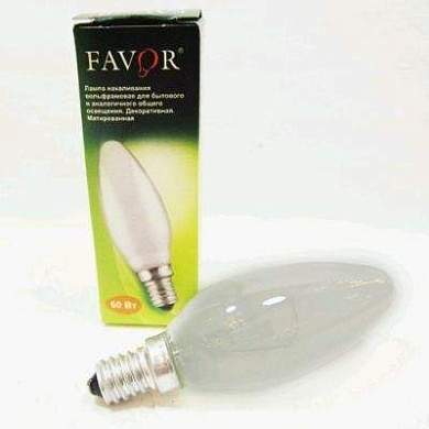 Favor B35 E14 40W свеча матовая (Калашников) (арт. 427105)