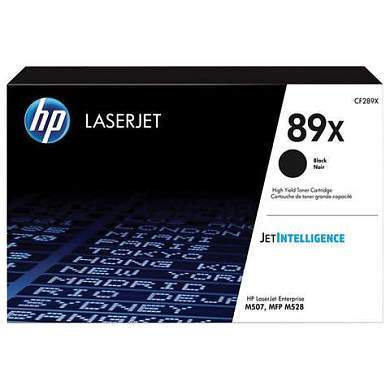 Картридж лазерный HP (CF289X) LaserJet Enterprise M507dn/x/528dn и др., №89X, оригинальный, ресурс 10000 страниц (арт. 363297)