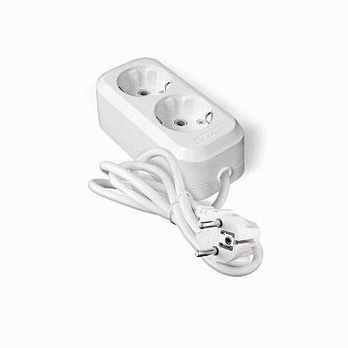 UNIVersal сет. удл. ПВС 3х1 2 роз.  2 м 16А земля (корпус ABS) E-302 1972 (арт. 337418)