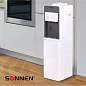 Кулер для воды SONNEN FSC-02BA, напольный, НАГРЕВ/ОХЛАЖДЕНИЕ КОМПРЕССОР, шкаф, 2 крана, серый, 455416 (арт. 455416)