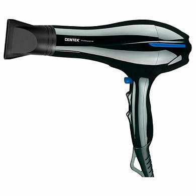 Фен CENTEK CT-2227 Professional, 2200 Вт, 2 скорости, 3 температурных режима, черный (арт. 457619)