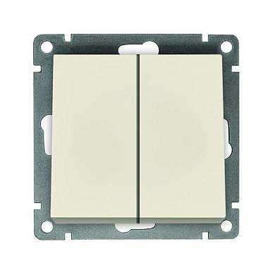 UNIVersal Афина мех. выкл. СУ 2 кл., 10А, сл. кость (корп. ABS, пласт. осн.) A0023-I (арт. 854964)