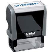 Штамп стандартный "ОПЛАЧЕНО", оттиск 38х14 мм, синий, TRODAT 4911P4-1.2, 53559 (арт. 235584)