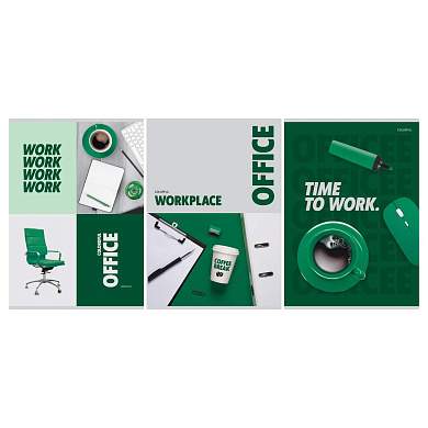 Тетрадь 80л., А4, клетка BG "Office", суперэконом (арт. 368804)