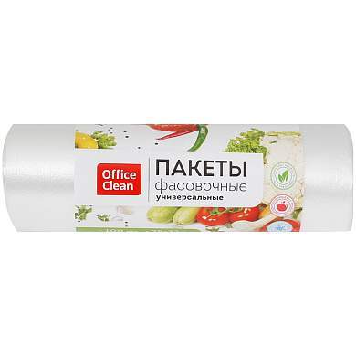 Пакеты фасовочные OfficeClean ПНД, 25*32см, 6мкм, рулон 100шт. (арт. 268814)