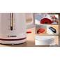 Чайник BOSCH TWK3M121, 1,7 л, 2400 Вт, закрытый нагревательный элемент, пластик, белый (арт. 458594)