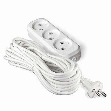UNIVersal сет. удл. ПВС 2х1 3 роз. 10 м 10А (корпус ABS) E-203 1967 (арт. 602309)