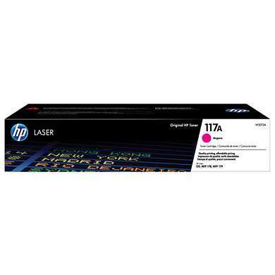 Картридж лазерный HP (W2073A) для HP Color Laser 150a/nw/178nw/fnw, №117A, пурпурный, оригинальный, ресурс 700 страниц (арт. 363310)