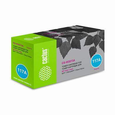Картридж лазерный CACTUS (CSP-W2073A) для HP Color Laser 150/178nw/179fn, пурпурный, ресурс 700 страниц (арт. 363848)