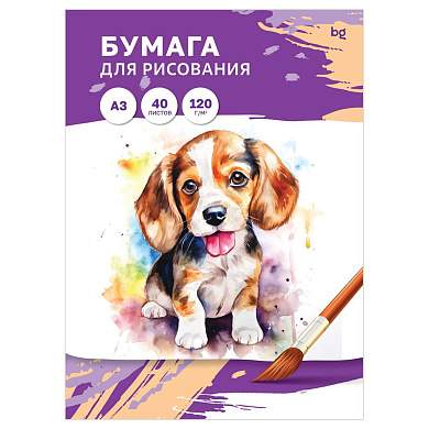 Папка для рисования А3, 40л., BG, 120г/м2 (арт. 365254)