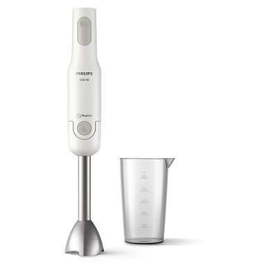 Блендер погружной PHILIPS HR2534/00, 650 Вт, 1 скорость, 1 насадка, стакан, белый (арт. 456935)