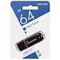 Флеш-диск 64 GB, SMARTBUY Crown, USB 2.0, черный, SB64GBCRW-K (арт. 512783)