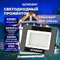 Прожектор светодиодный 100 Вт, 6500 К, 8000 Лм, 100 м2, IP65, 250x178x27 мм, черный, SONNEN, 238415 (арт. 238415)