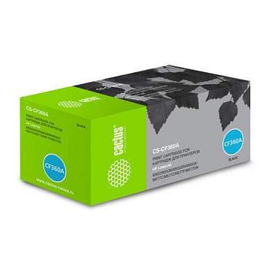 Картридж лазерный CACTUS (CS-CF360A) для HP LaserJet Pro M552dn/M553dn/M553n, черный, ресурс 6000 стр. (арт. 362507)