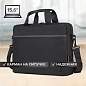 Сумка портфель BRAUBERG PRACTICAL с отделением для ноутбука 15,6", Grey line, черная, 29х40х7 см, 272604 (арт. 272604)