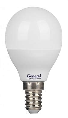 General Шар P45 E14 20W(1250lm) 4500K 4K 45x80 пластик/алюм GLDEN-G45F-20-230-E14-4500 661483 (арт. 898224)