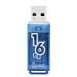 Флеш-диск 16 GB, SMARTBUY Glossy, USB 2.0, синий, SB16GBGS-B (арт. 512191)