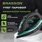 Утюг паровой BRASSON (БРАССОН) SI-2550, 2400 Вт, керамика, автоотключение, антикапля, ШНУР 2,8 м, самоочистка, графит/бирюзовый, 458309 (арт. 458309)