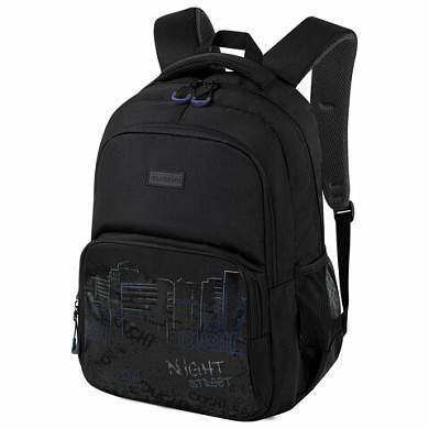 Рюкзак BRAUBERG CONCEPT универсальный, 2 отделения, светоотражающий принт, Night city, 45х30х18 см, 272582 (арт. 272582)