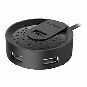 Хаб USB 2.0, 4 порта, черный, A4TECH HUB-20, 1874611 (арт. 513942)