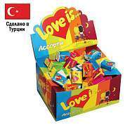 Жевательная резинка LOVE IS ассорти вкусов, 4,2 г, 47149 (арт. 622054)