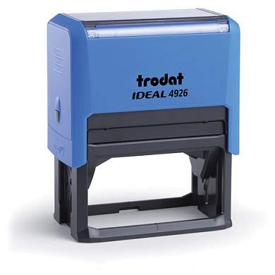 Оснастка для штампа, оттиск 75х38 мм, синий, TRODAT IDEAL 4926 P2, корпус синий, подушка, 202770 (арт. 239426)