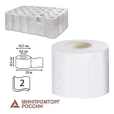 Бумага туалетная 25 м, VEIRO Professional (Система T4), КОМПЛЕКТ 48 шт., Comfort, 2-слойная, T207 (арт. 127089)