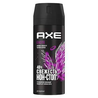 Дезодорант аэрозольный 150 мл, AXE "Excite", усиленная защита, кокос и черный перец (арт. 609824)