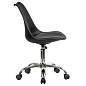 Кресло стул BRABIX "Eames MG-310 CH", хром, пластик черный, экокожа черная, 532925 (арт. 532925)