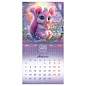 Календарь настенный перекидной 2027 г., BRAUBERG, 12 листов, 21,4х42,8 см, МИНИ, "Magic animals", 118431 (арт. 118431)