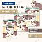 Блокнот МАЛЫЙ ФОРМАТ А6 108х145 мм, 60 л., гребень, картон, клетка, кросс-серия "МИЛЫЕ КОТЫ", BRAUBERG, 116987 (арт. 116987)