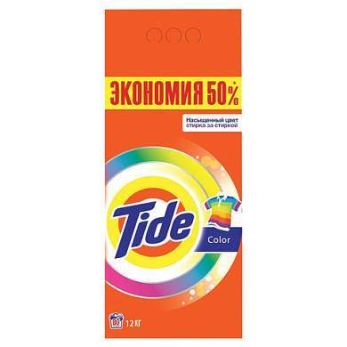 Стиральный порошок автомат 12 кг TIDE (Тайд) "Color", 8001841053356 (арт. 606542)