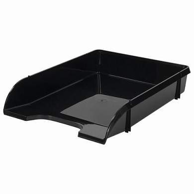 Лоток горизонтальный для бумаг BRAUBERG "Classic", 330х240х62 мм, черный, 237285 (арт. 237285)