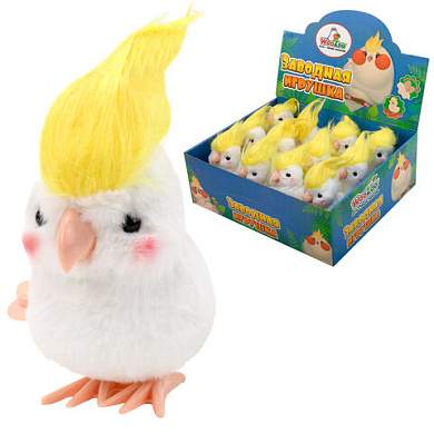 Игрушка мягкая заводная "Попугай", высота 10 см, WOOZOO (ВУЗУ), 666190 (арт. 666190)