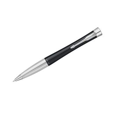 Ручка шариковая Parker "Urban Twist Black CT" синяя, 1,0мм, поворот., подарочная упаковка (арт. 318949)