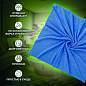 Тряпка из микрофибры 50х60 см, АВТО / ДОМ / ОФИС, "OVERLOCK INDIGO COLOUR", синяя, 220 г/м2, LAIMA HOME, 608222 (арт. 608222)