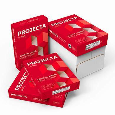 Бумага офисная А4, 80 г/м2, 500 л., марка А, PROJECTA ULTRA, 162% (CIE) (арт. 114748)