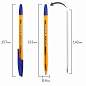 Ручка шариковая BRAUBERG "X-333" AMBER, СИНЯЯ, корпус тонированный оранжевый, узел 0,7 мм, линия письма 0,35 мм, 142832 (арт. 142832)