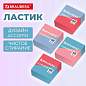 Ластик BRAUBERG "PASTEL COLOR DUO", 34х34х14 мм, квадратный, экологичный ПВХ, ассорти, 272733 (арт. 272733)