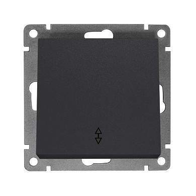 UNIVersal Афина мех. выкл. проходн. СУ 1 кл., 10А, графит (корп. ABS, пласт. осн.) A0025-Gr (арт. 854876)