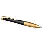 Ручка шариковая PARKER "Urban Twist Black GT", корпус черный, позолоченные детали, синяя, 2143640 (арт. 143930)