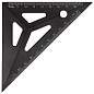 Набор чертежный BRAUBERG объёмный (линейка 20 см, угольник, транспортир), черный, подвес, 210746 (арт. 210746)