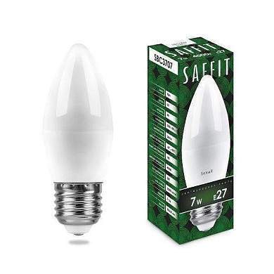 Saffit свеча C37 E27 7W(560Lm) 4000K 4K матовая 100x37 SBC3707 55033 (арт. 678056)