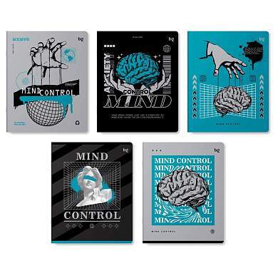 Тетрадь 48л., А5, клетка BG "Mind control", эконом (арт. 367454)