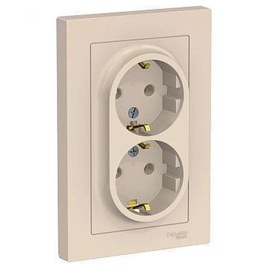 Schneider AtlasDesign роз. СУ 2 мест. беж. (пласт. осн., земля) ATN000224 (арт. 662419)