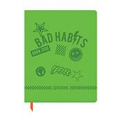 Дневник 1-11 кл. 48л. ЛАЙТ BG "Bad habits", иск. кожа, термотиснение, ляссе (арт. 345201)